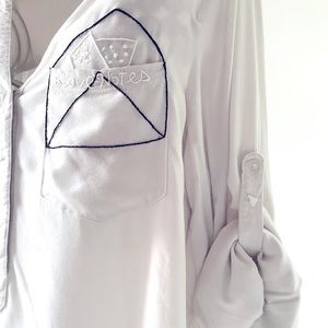 Hand embroidered top